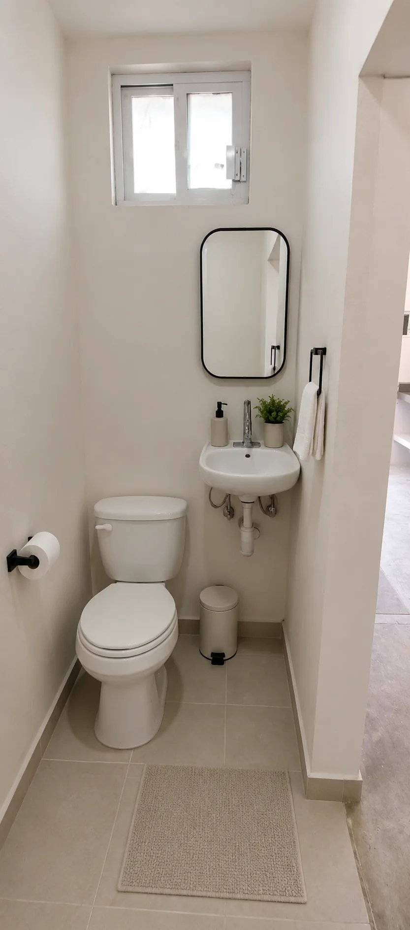 Baño funcional del Edificio Oria